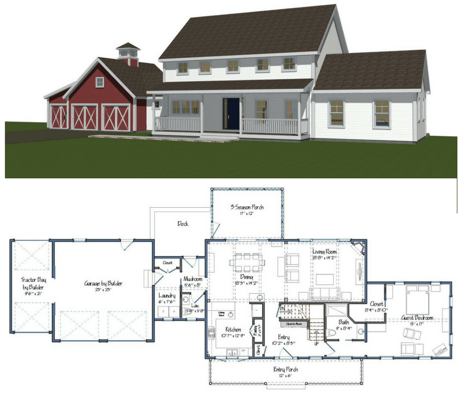 House Plan Charm And Contemporary Design Pole Barn House