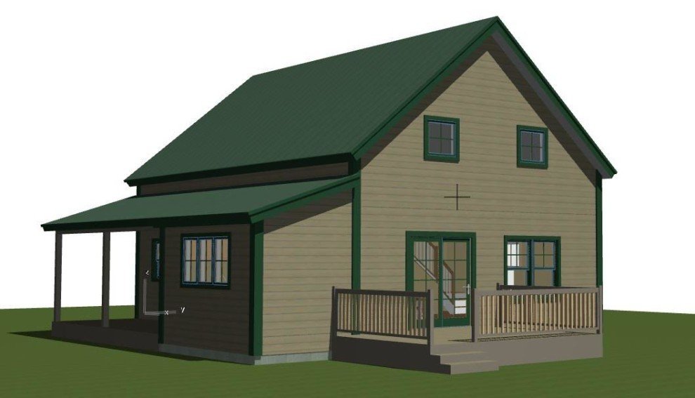 Small Barn House Plans The Mont Calm